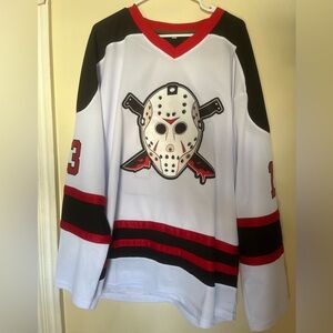 Hockey Mask embroidered Jason movie promo Jersey
